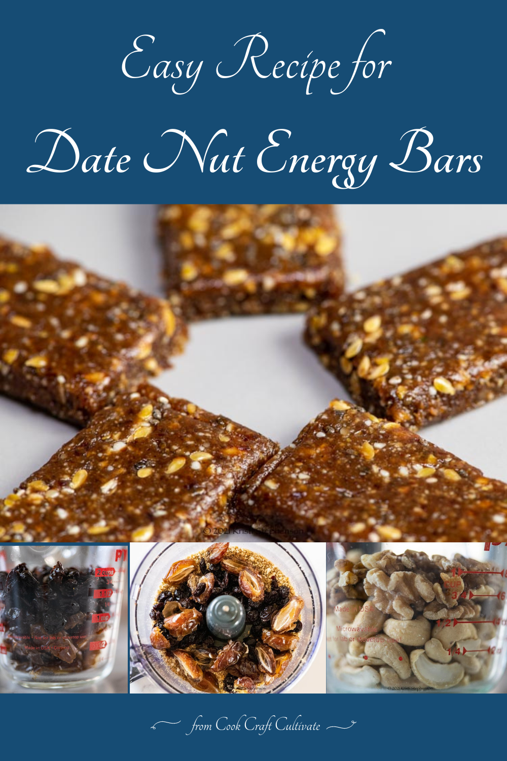 Date Nut Energy Bar Recipe Cook, Craft, Cultivate
